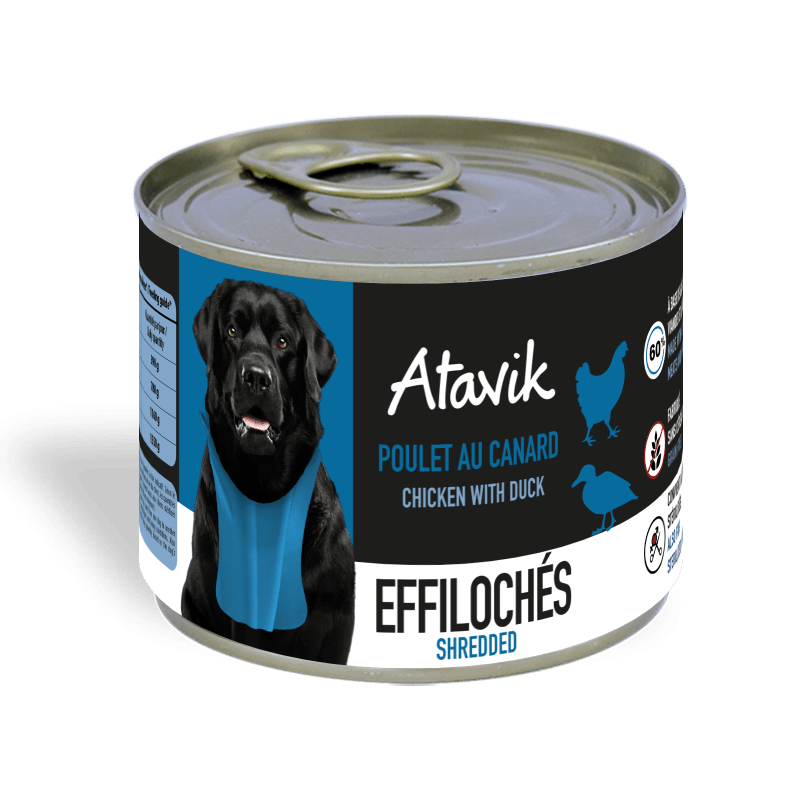 L'Épique Assiette - Émincés de Poulet au Canard (200g) (DE) - ATAVIK - DOG DéliCAT