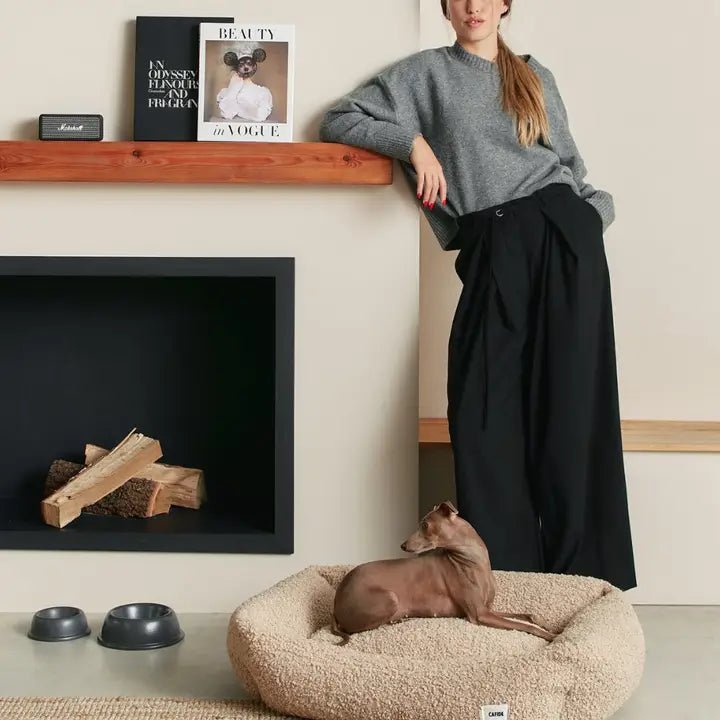 Lit pour chien en bouclette beige - Snozy - CAFIDE - DOG DéliCAT