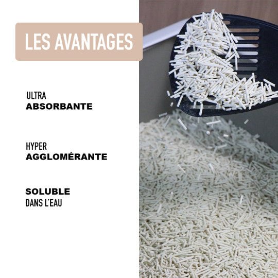 Litière végétale Brindille – Naturelle, agglomérante & jetable WC - ATAVIK - DOG DéliCAT