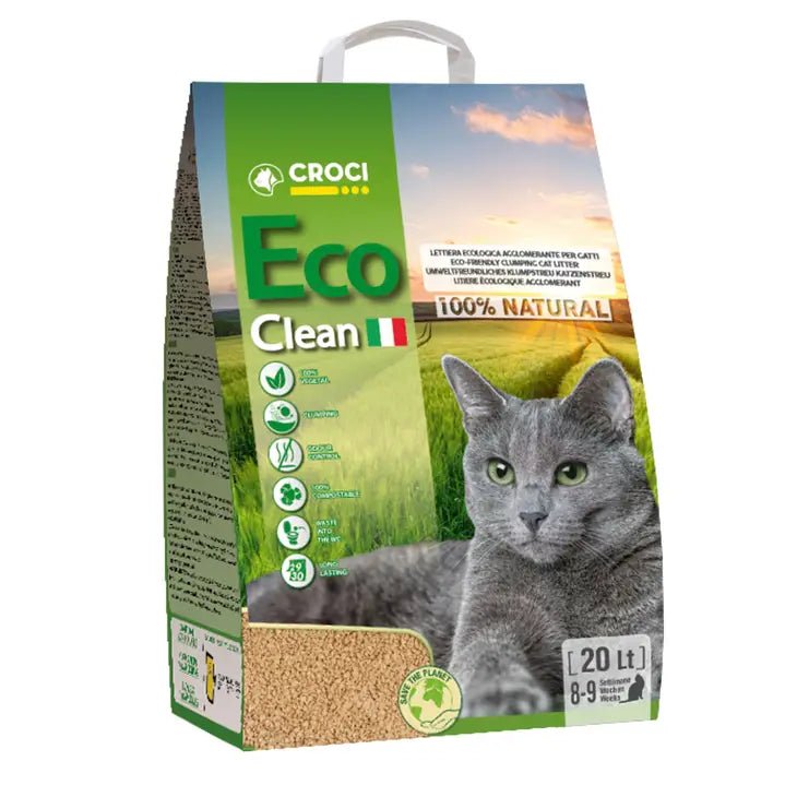 Litière végétale Eco Clean 6L - CROCI - DOG DéliCAT