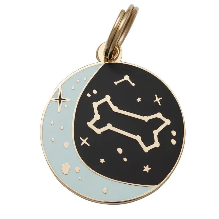 médaille gravée pour chien personnalisable astrononos – Two Tails – DOG DéliCAT