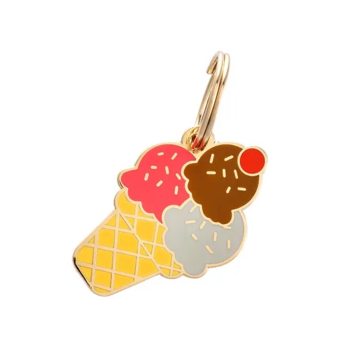 médaille gravée pour chien personnalisable glace – Two Tails – DOG DéliCAT