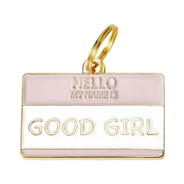 médaille gravée pour chien personnalisable good girl – Two Tails – DOG DéliCAT