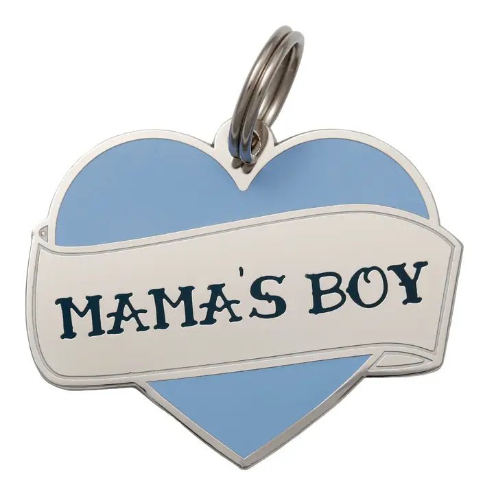 médaille gravée pour chien personnalisable mama's boy – Two Tails – DOG DéliCAT