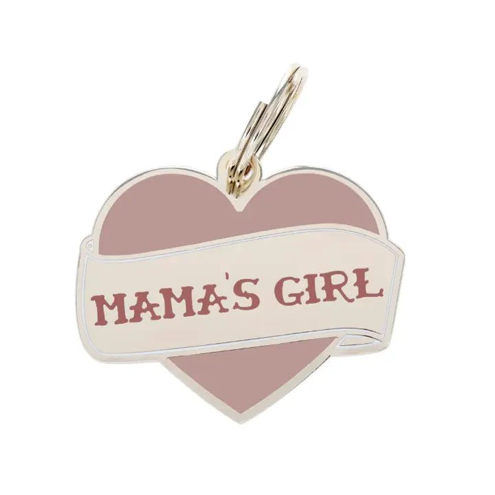 médaille gravée pour chien personnalisable mama's girl – Two Tails – DOG DéliCAT