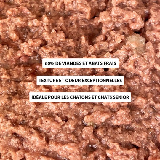 Mousse chat sans céréales – Poulet & bœuf – Texture aérienne (85g) - ATAVIK - DOG DéliCAT