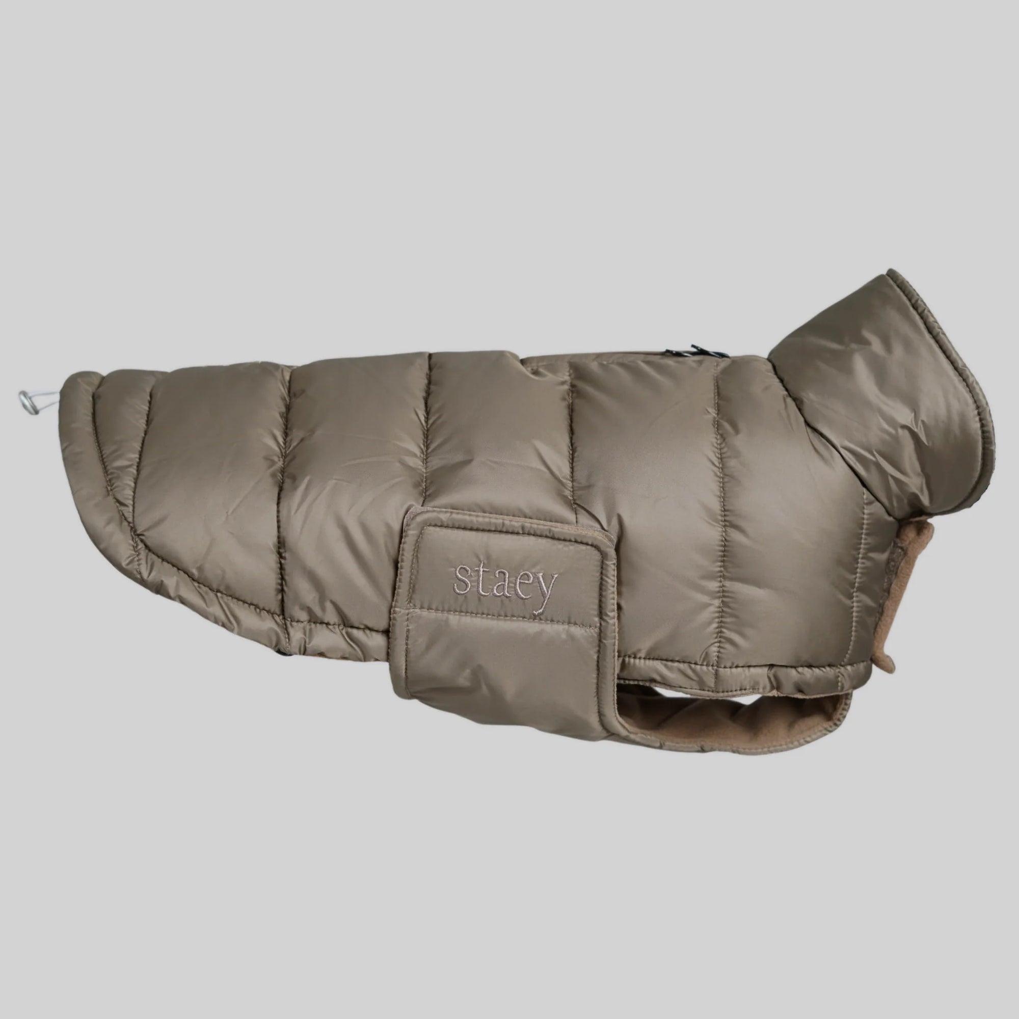 Manteau pour chien Nora taupe imperméable aussi en grandes tailles