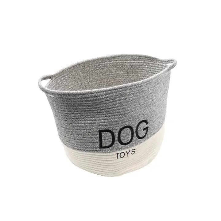 Panier de rangement pour jouets pour chiens — Élégance et organisation - CROCI - DOG DéliCAT