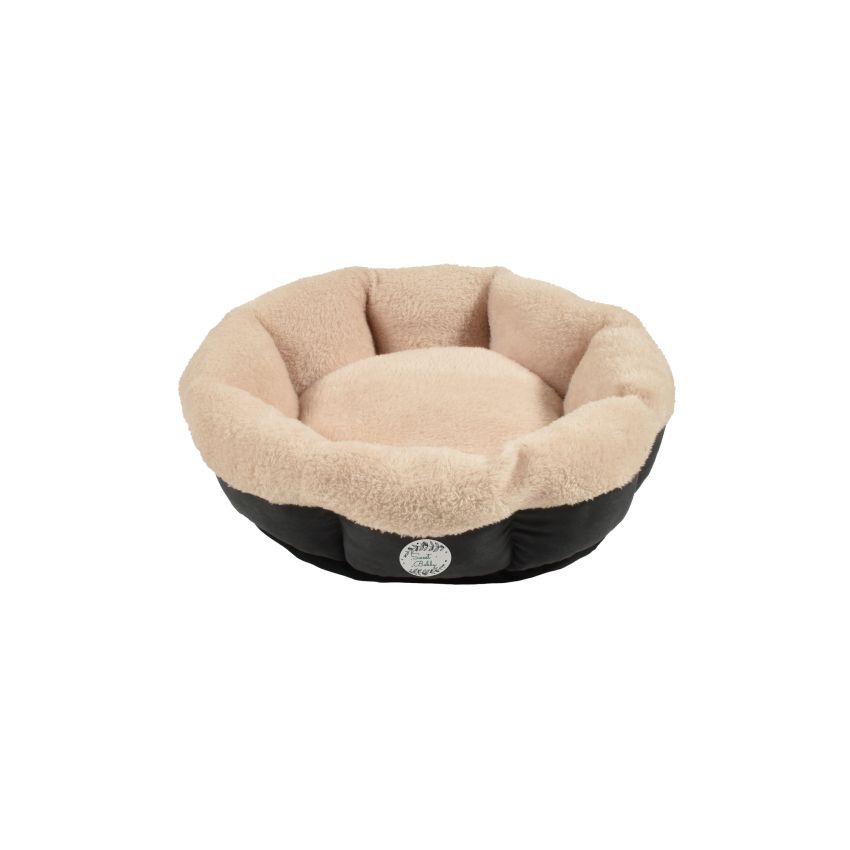 Panier Rond Bohème Gris pour Chat et Petit Chien - BOBBY - DOG DéliCAT