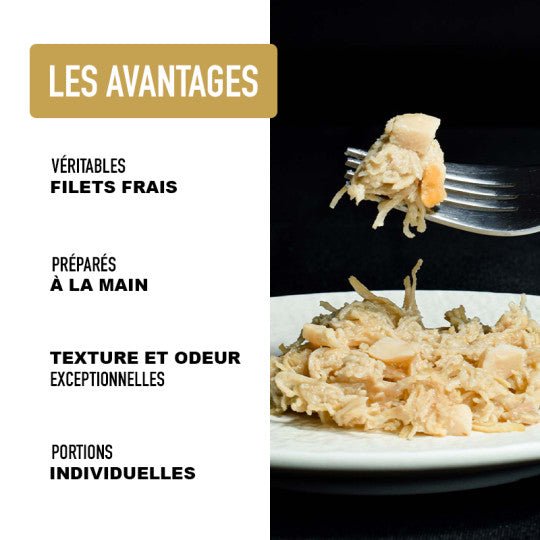Pâtée chat filet de poulet avec œuf 🍗 – Sans céréales, préparée à la main | Atavik