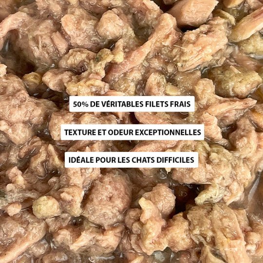 Pâtée pour chat – Filets de Thon riche en sardine 70g - ATAVIK - DOG DéliCAT