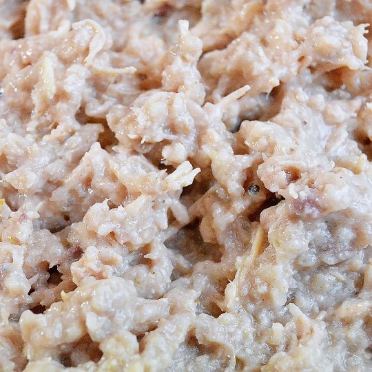 Pâtée sans céréales pour chat – Effilochés Poulet & Crevettes (200g) - ATAVIK - DOG DéliCAT