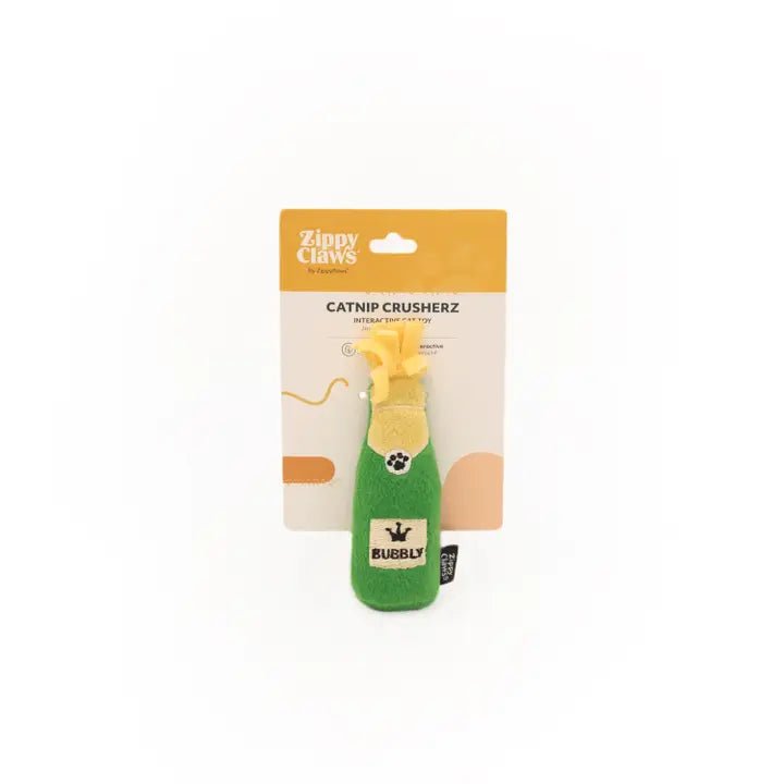 Peluche de Noël Pour Chat – Bouteille de Champagne ZippyClaws® Bubbly 🍾 - ZIPPY PAWS - DOG DéliCAT