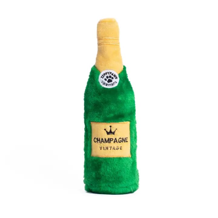 Peluche de Noël pour chien - Bouteille de Champagne Happy Hour Crusherz 🍾 - ZIPPY PAWS - DOG DéliCAT