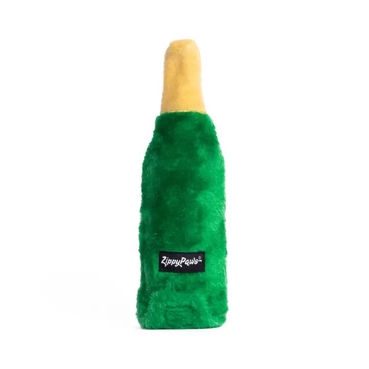 Peluche de Noël pour chien - Bouteille de Champagne Happy Hour Crusherz 🍾 - ZIPPY PAWS - DOG DéliCAT