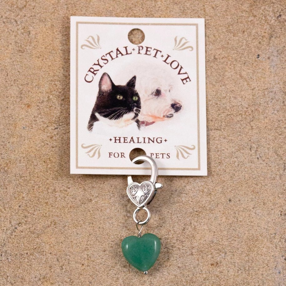 Pendentif protection chien & chat – Aventurine verte - CRYSTAL PET LOVE - DOG DéliCAT