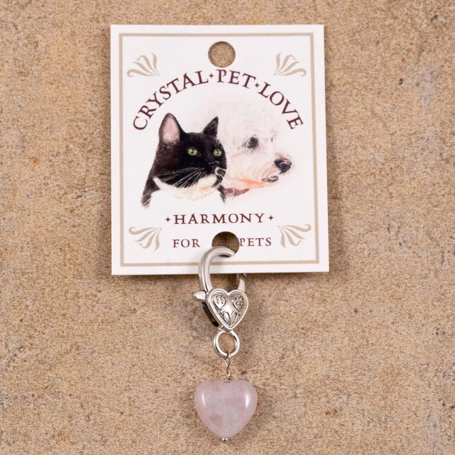 Pendentif protection chien & chat – Quartz rose - CRYSTAL PET LOVE - DOG DéliCAT