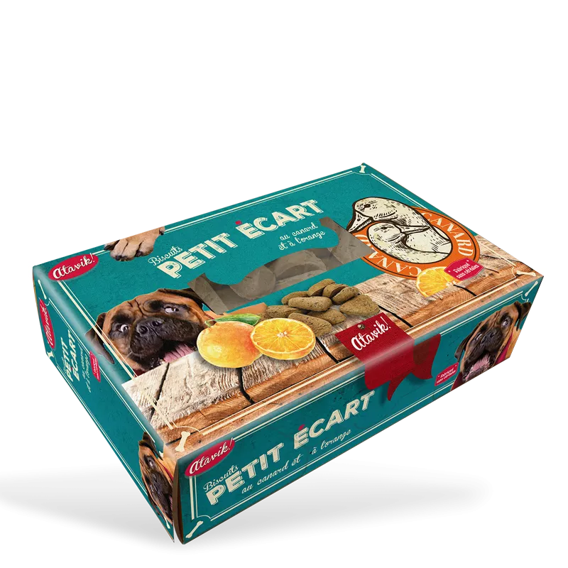 Petit Écart Atavik – Biscuit chien canard & orange, sans céréales, cuit au four - ATAVIK - DOG DéliCAT