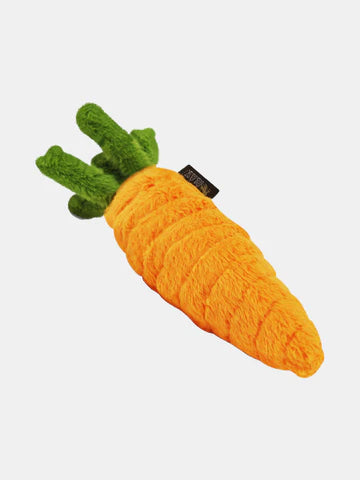 Stimulez le jeu de votre chien avec cette carotte en peluche durable et écologique.