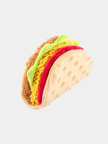 jouet tacos chien Pet PLAY peluche 3 en 