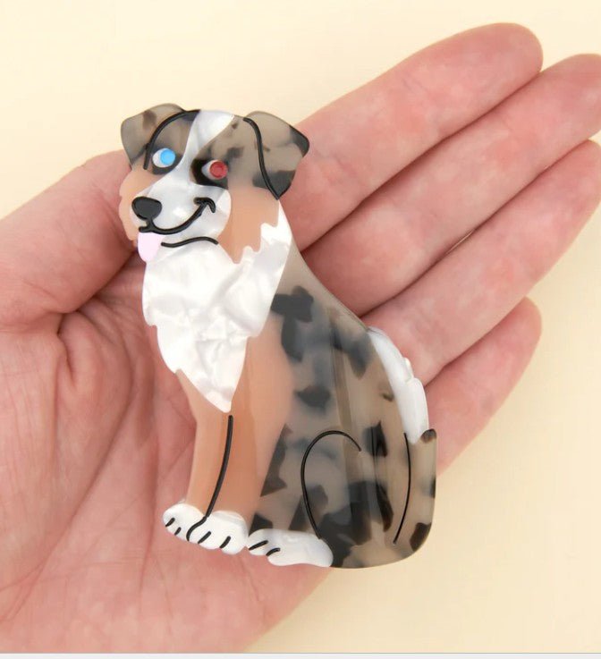 Pince à cheveux Berger Australien – L’accessoire vif & élégant - COUCOU SUZETTE - DOG DéliCAT