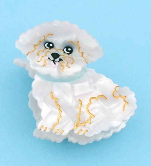 Pince à cheveux Bichon – L’accessoire craquant - COUCOU SUZETTE - DOG DéliCAT