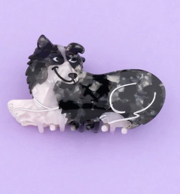 Pince à cheveux Border Collie – Graphique & élégante - COUCOU SUZETTE - DOG DéliCAT