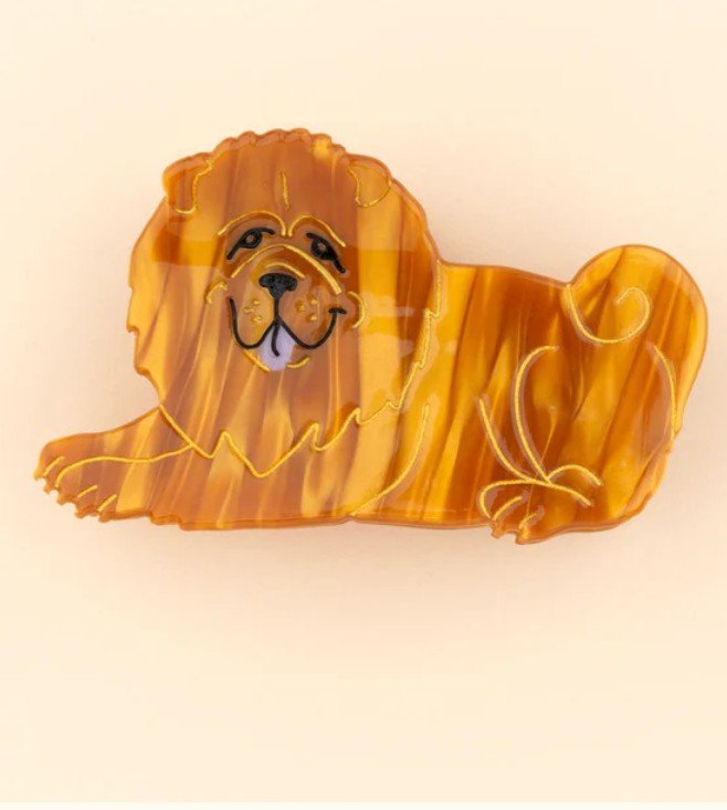 Pince à cheveux Chow - chow – L’accessoire doux & audacieux - COUCOU SUZETTE - DOG DéliCAT