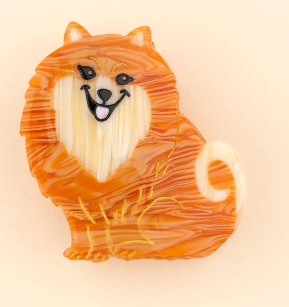 Pince à cheveux Spitz – L’accessoire tout doux & joyeux - COUCOU SUZETTE - DOG DéliCAT