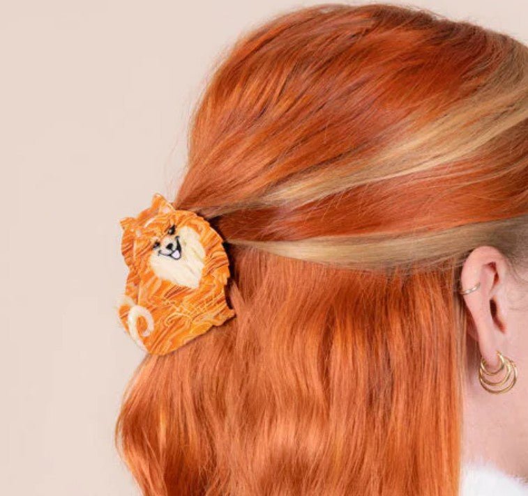 Pince à cheveux Spitz – L’accessoire tout doux & joyeux - COUCOU SUZETTE - DOG DéliCAT