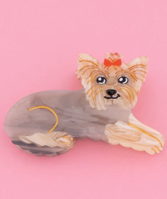 Pince à cheveux Yorkshire – L’accessoire chic & espiègle - COUCOU SUZETTE - DOG DéliCAT