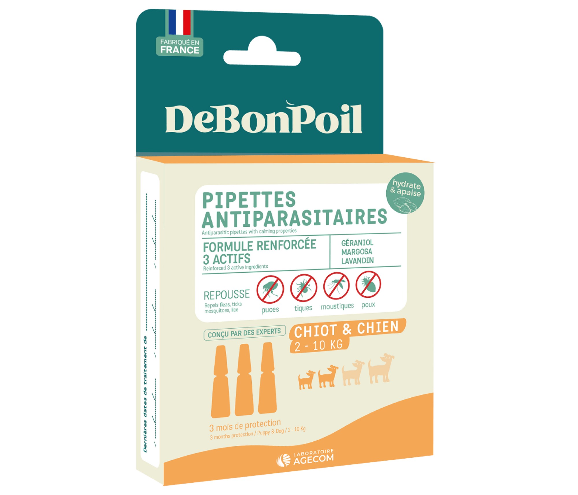 Pipette antiparasitaire chien naturelle DeBonPoil - DOG DÉLICAT