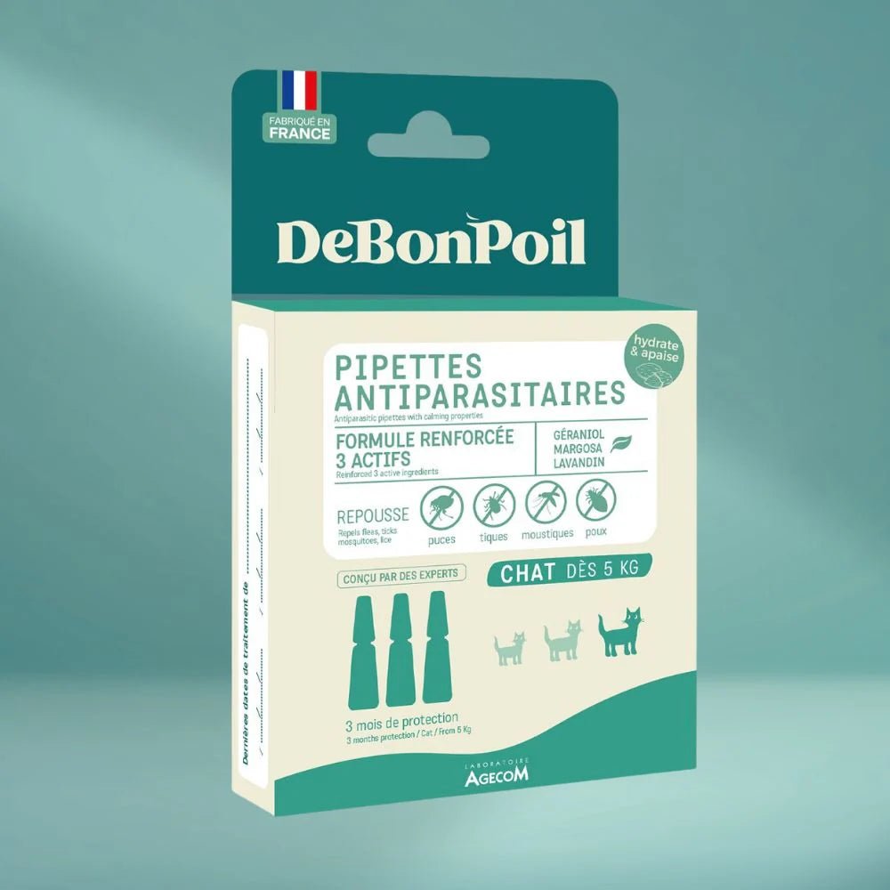 Pipette antiparasitaire naturelle pour chat – DeBonPoil – DOG DéliCAT