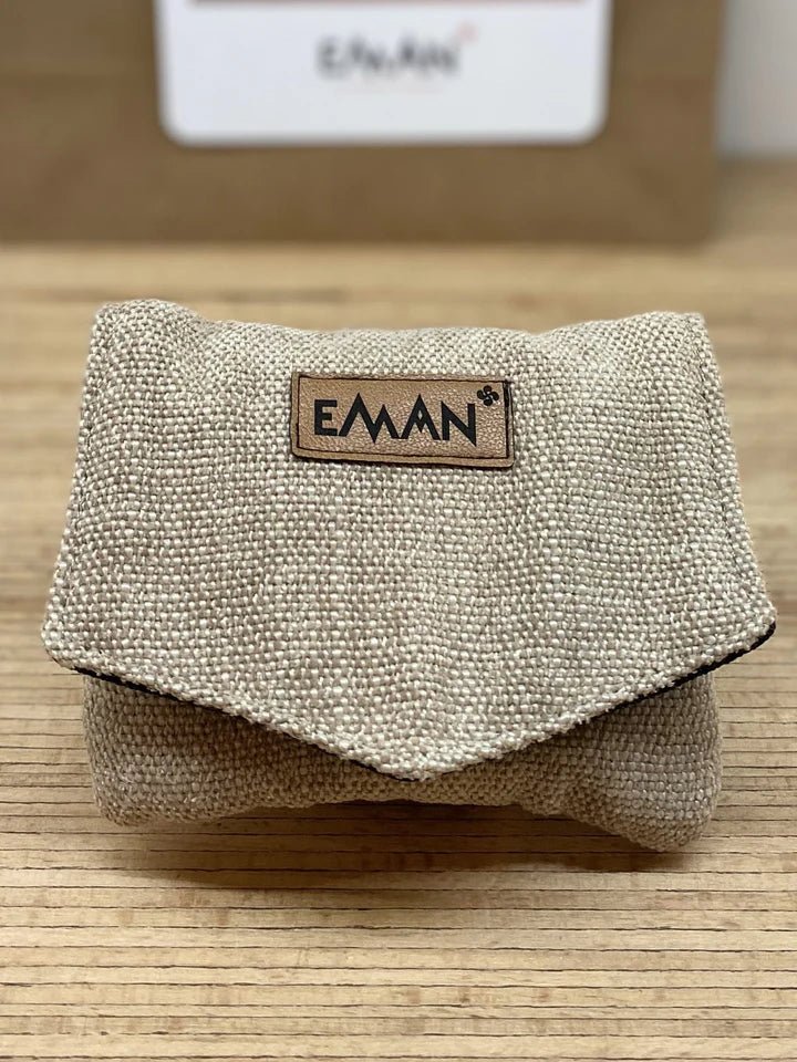 Pochette à Friandises Velours Lin (ton sur ton avec le sac banane urbain velours lin) - EMAN La Griffe Basque - DOG DéliCAT