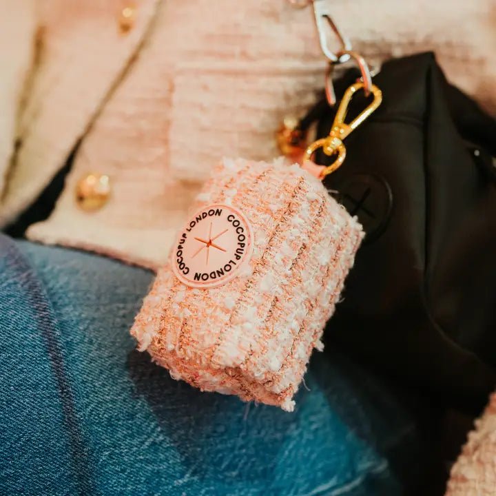Porte - sac à crottes Tweed Rose - COCOPUP LONDON - DOG DéliCAT