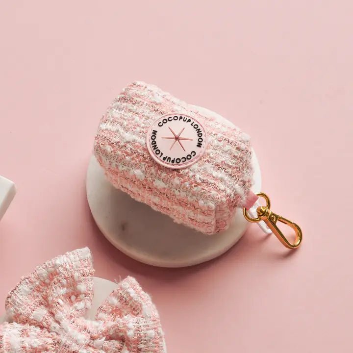 Porte - sac à crottes Tweed Rose - COCOPUP LONDON - DOG DéliCAT