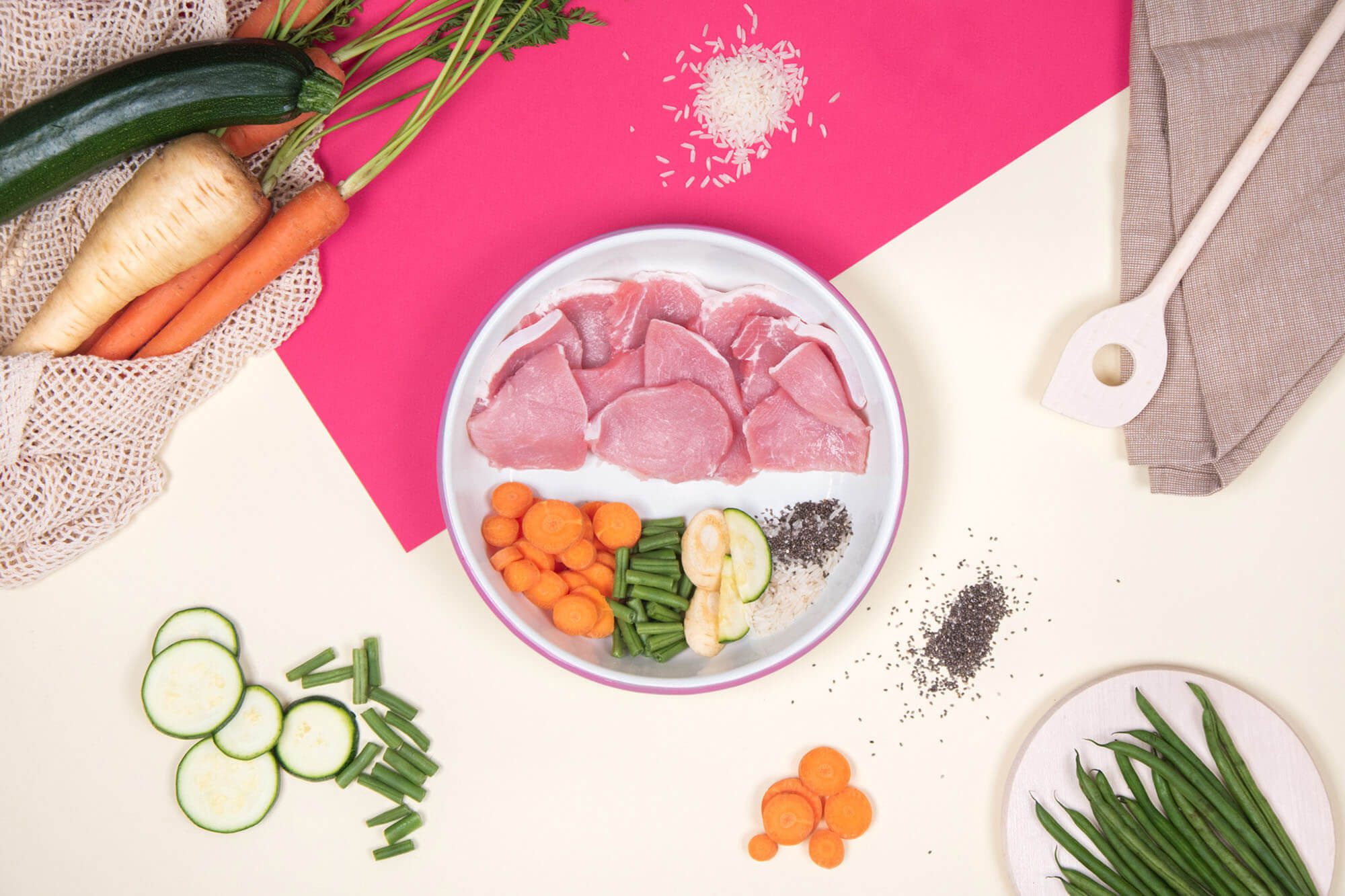 Recette Fraîche au Porc pour Chiens Sensibles - DOG CHEF - DOG CHEF - DOG DéliCAT