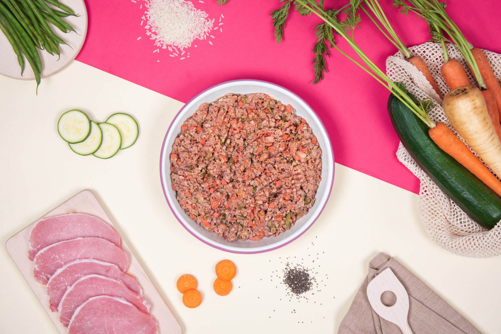 Recette Fraîche au Porc pour Chiens Sensibles - DOG CHEF - DOG CHEF - DOG DéliCAT