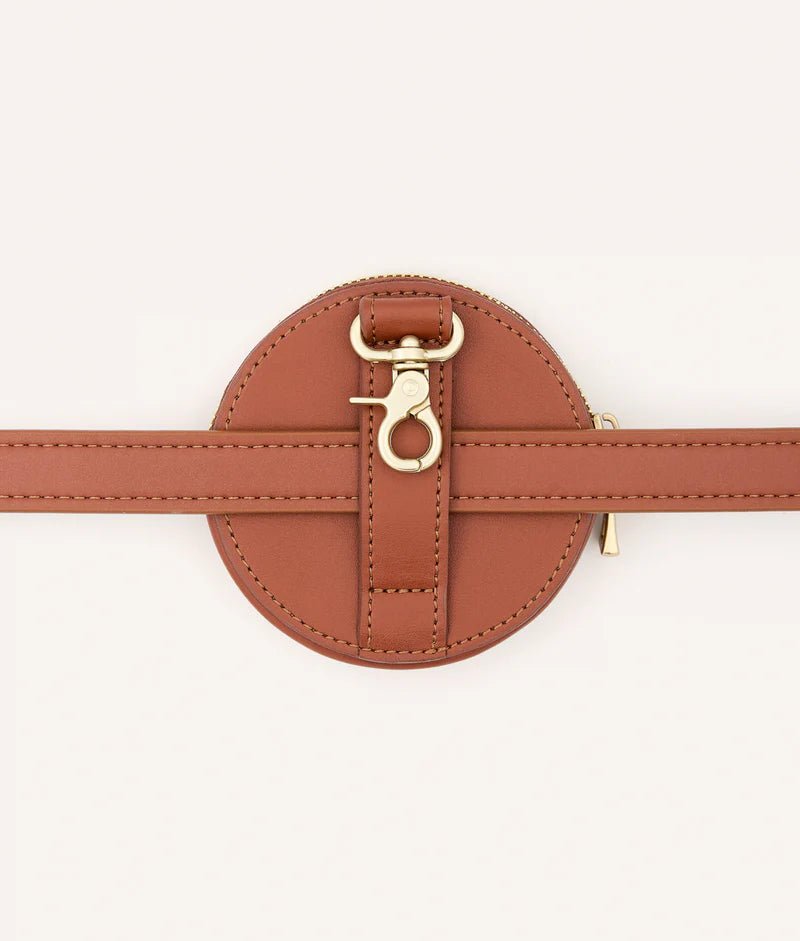 Sac à friandises cuir vegan marron Jala - CAFIDE - DOG DéliCAT