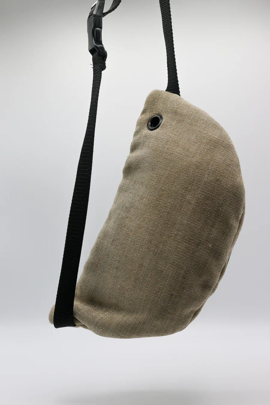 Sac banane balade pour chien - Velours Lin - EMAN La Griffe Basque - DOG DéliCAT