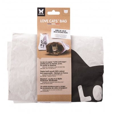 Sac de jeu et de repos en kraft recyclé – Love Cats' Bag, fabriqué en France - MARTIN - DOG DéliCAT