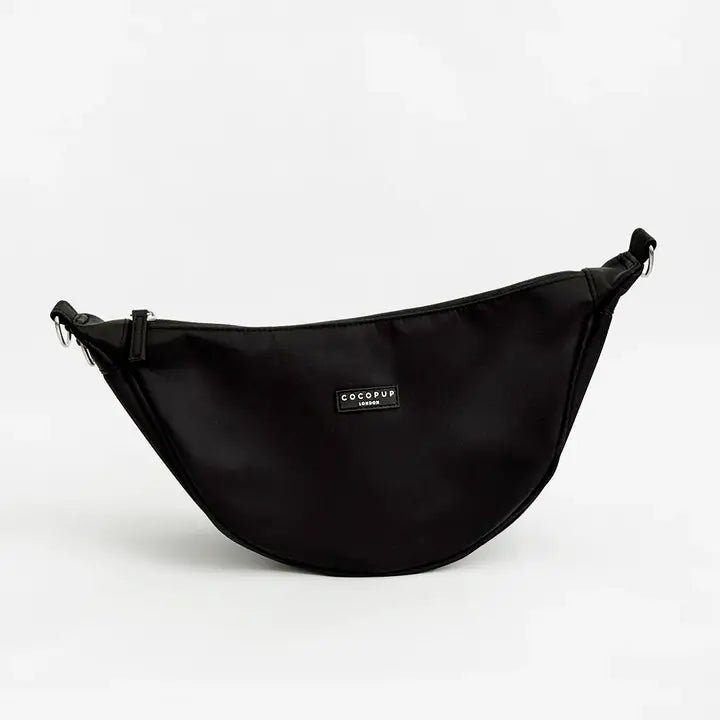 Sac de promenade pour chien bandoulière forme croissant CocoPup London – CocoPup London – DOG DéliCAT