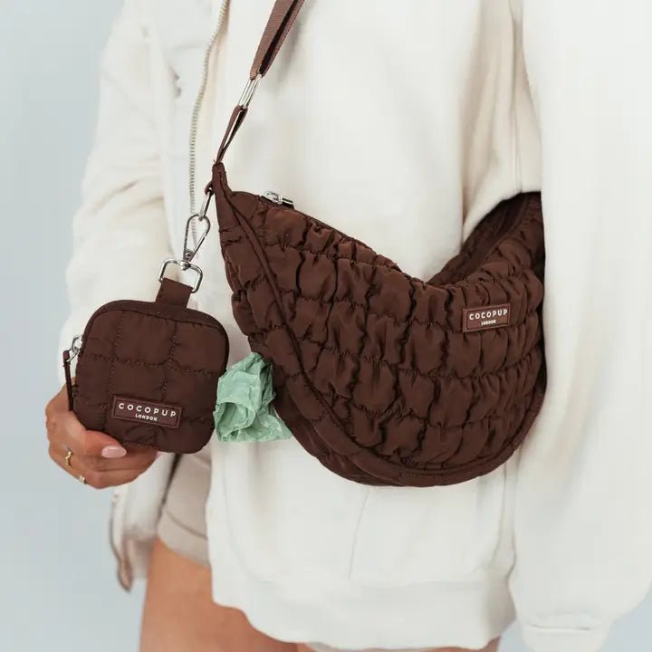 Sac de promenade pour chien chic et mains libres - Crescent - COCOPUP LONDON - DOG DéliCAT