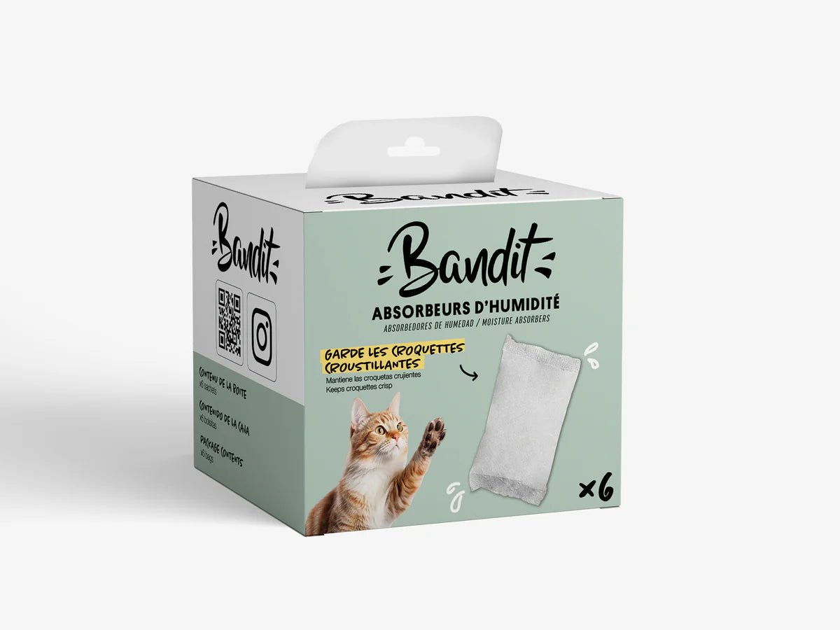 Sachets absorbeurs d’humidité Bandit – Croquettes fraîches - BANDIT - DOG DéliCAT