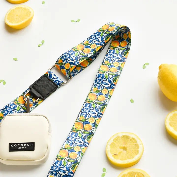 Sangle de sac de promenade Amalfi Lemon CocoPup London – CocoPup London – DOG DéliCAT