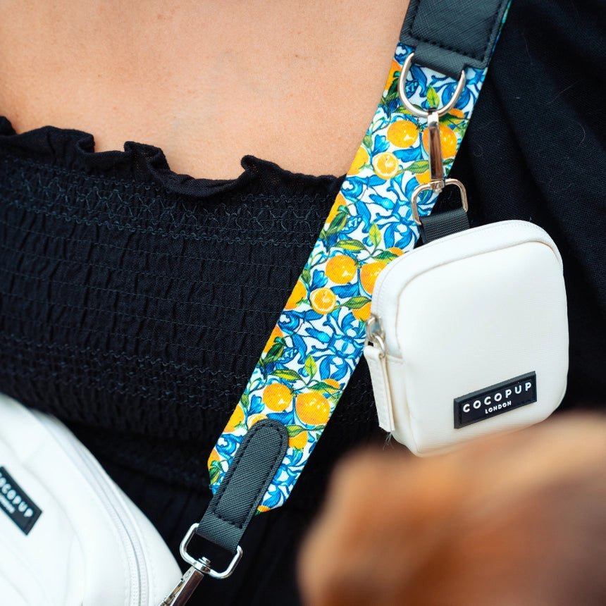 Sangle de sac de promenade Amalfi Lemon CocoPup London – CocoPup London – DOG DéliCAT