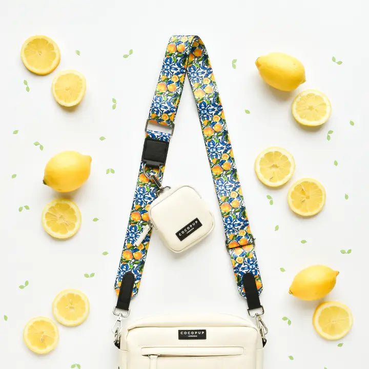 Sangle de sac de promenade Amalfi Lemon CocoPup London – CocoPup London – DOG DéliCAT