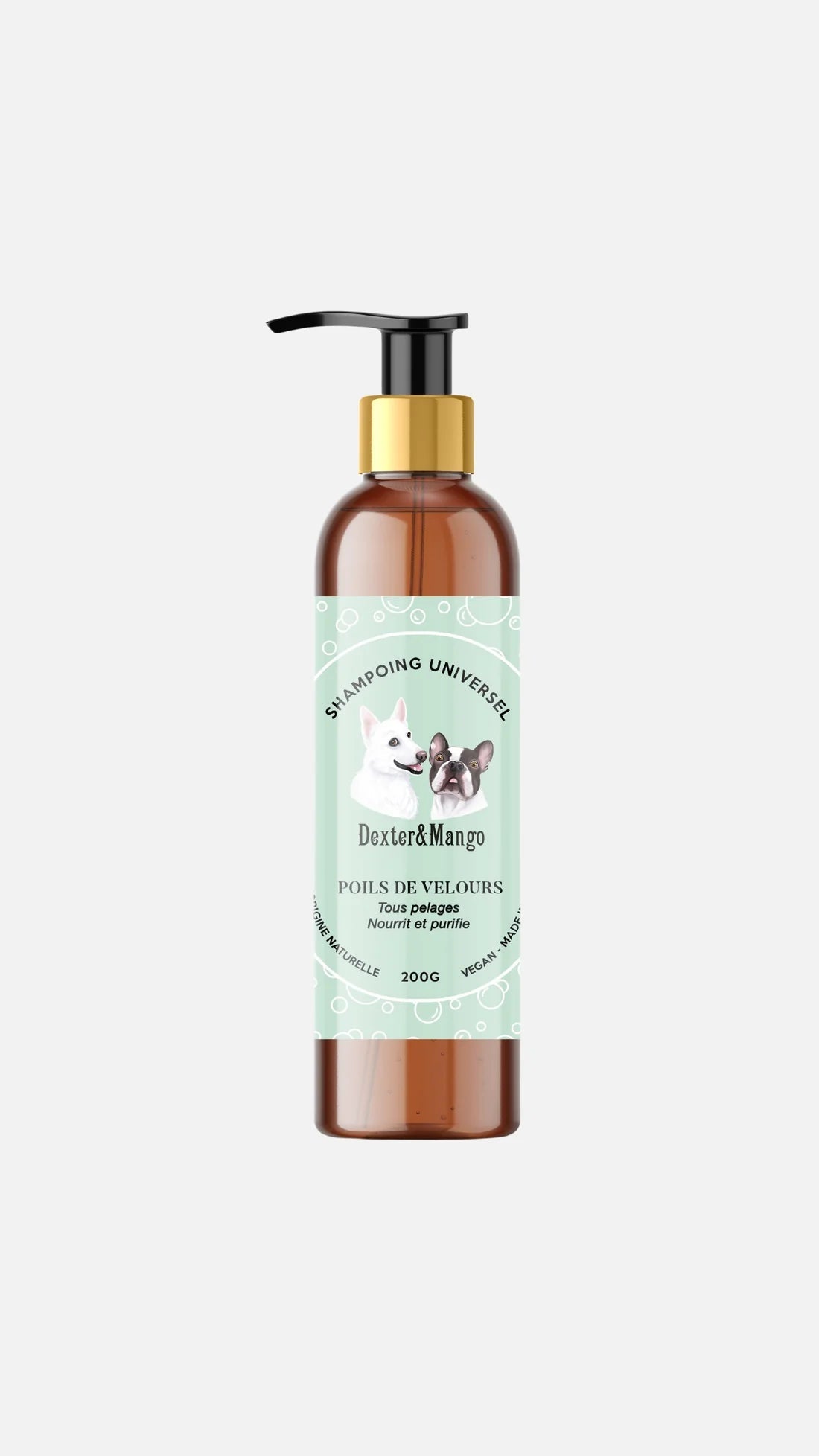 Shampoing Liquide Poils de Velours - DEXTER & MANGO - DOG DéliCAT