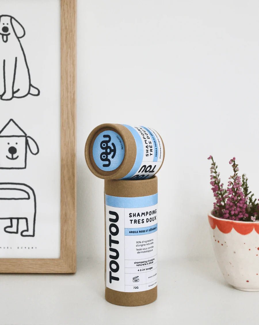 Shampoing Très Doux à l'Argile Rose - TOUTOU PETCARE - DOG DéliCAT