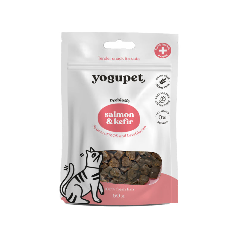 Snack au saumon et kéfir pour chat Yogupet 50g